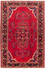 4'9" x 7'7" Traditional Vintage Hand Knotted Oriental Carpet Wool Area Rug