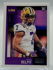 2020 SCORE GRANT DELPIT ROOKIE FOOTBALL CARD BROWNS LSU NFL 397 panini. rookie card picture