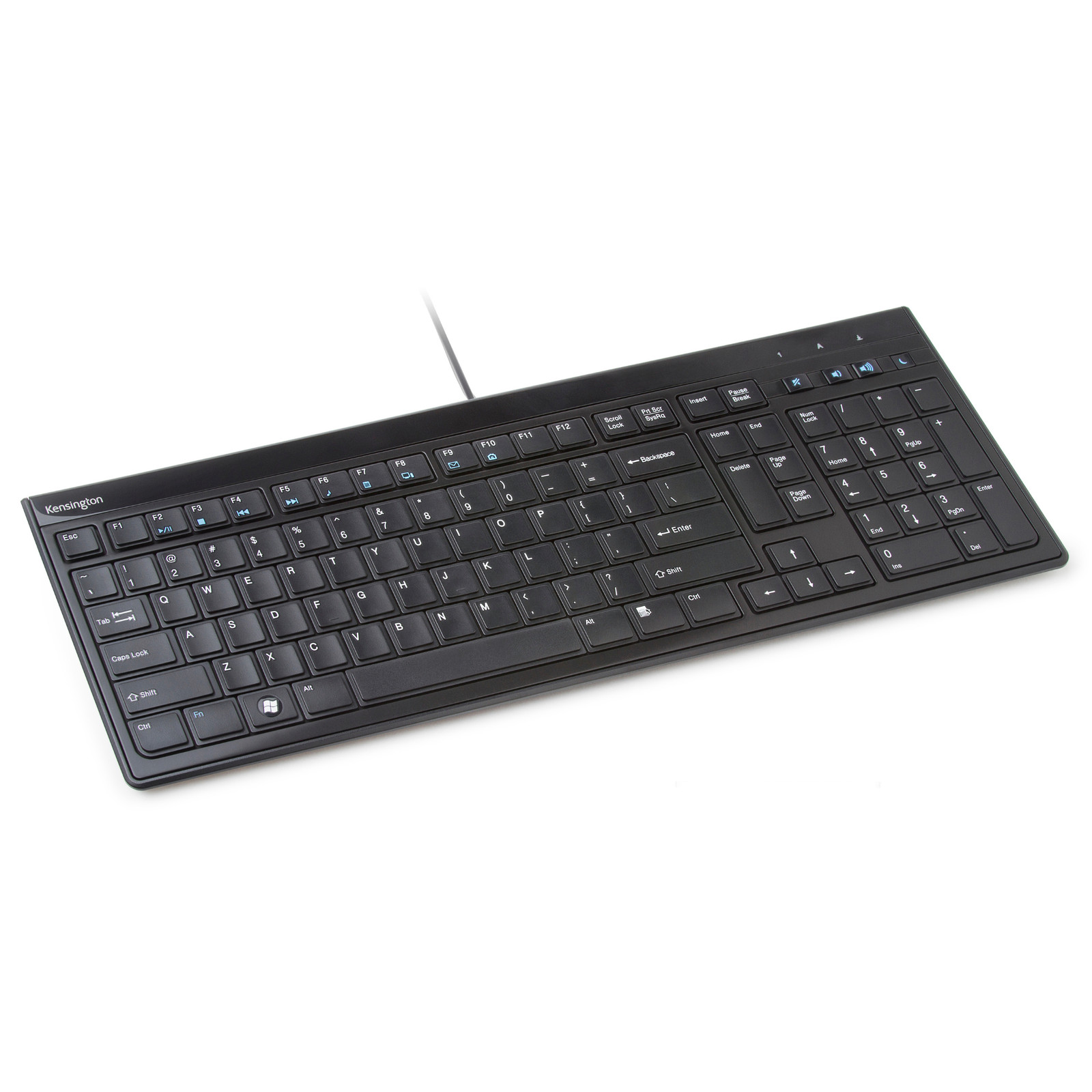 Kensington Slim Type Wired Keyboard: Full Size (Black) *full