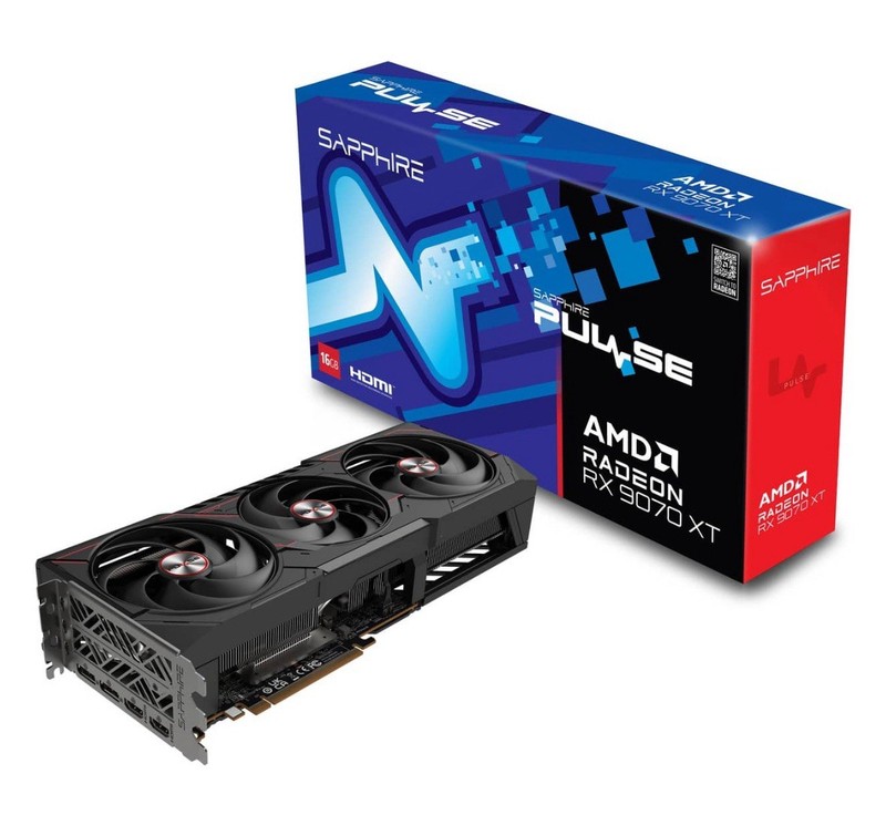 Sapphire Pulse Radeon RX 9070 XT Gaming 16GB GDDR6 PCI-Express Graphics Card