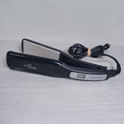 Remington Wet 2 Straight 1.75'' Flat Iron Hair Straightener S-8001 Black TESTED