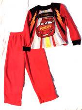 Disney Pixar Cars Lightning McQueen "Champion" Flannel Pajama Set Size 5T