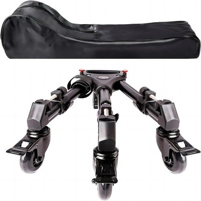 COMAN Professional Tripod Dolly - Heavy Duty with Adjustable Leg Mount with 3-in