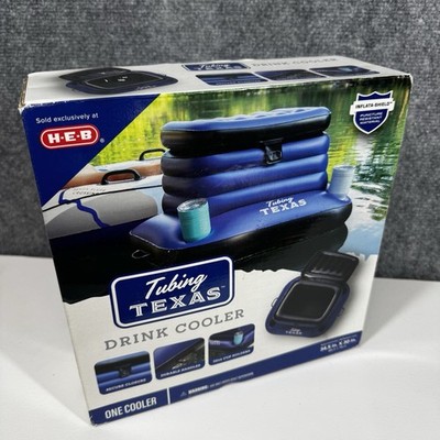 HEB Tubing Texas Inflatable Drink Cooler Float Exclusive Lake River Floating