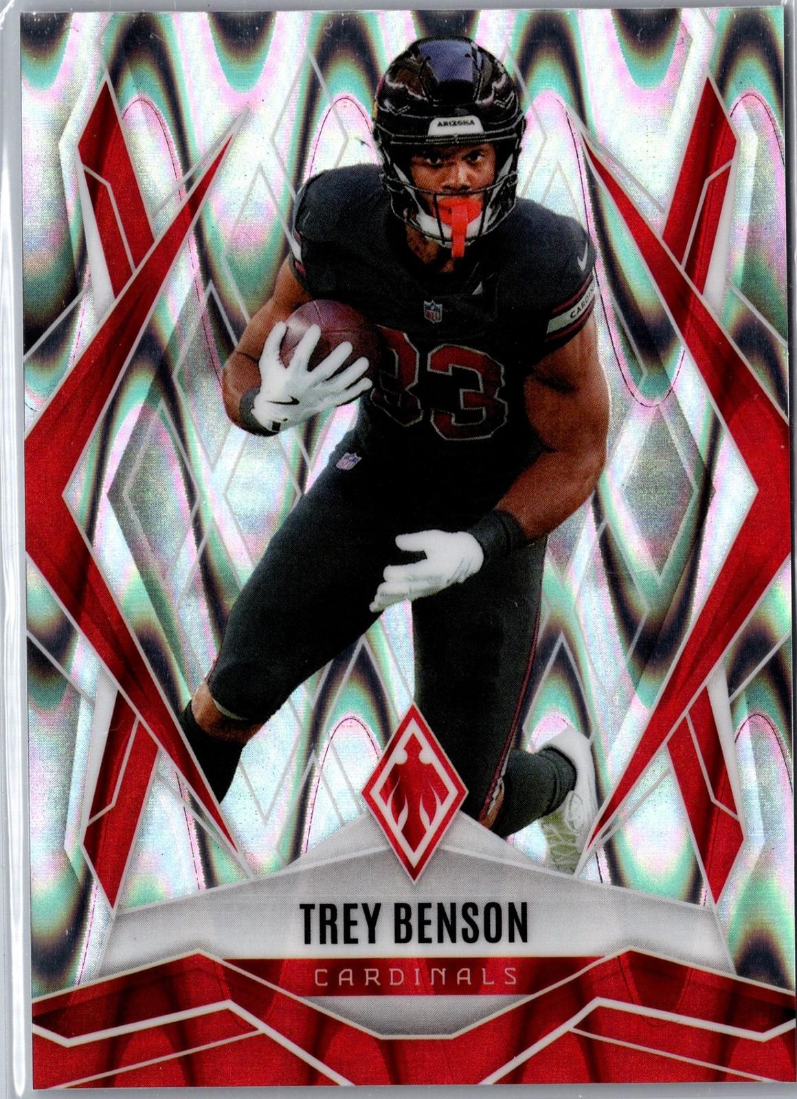 2025 Panini Phoenix #27 Trey Benson Silver Seismic Prizm