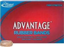 Alliance Rubber 26125 Advantage Rubber Bands Size 12, 1 lb Box Contains Approx.