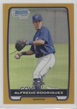 2012 Bowman Draft Chrome Picks Gold Refractor 17/50 Alfredo Rodriguez 0b5
