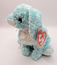 TY BEANIE BABY SPRING - GREEN AND WHITE RABBIT - MINT  - RETIRED WITH TAGS