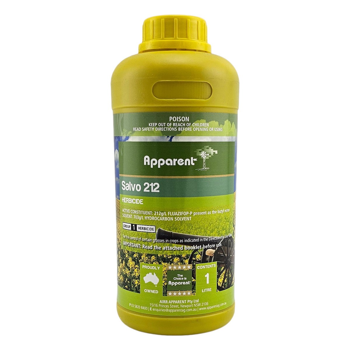 Apparent Salvo 212 Herbicide (Fluazifop) - 1L for sale online | eBay  Australia