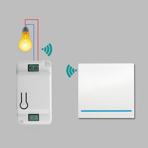 Wireless Wall Light Switch With Relay Receiver AC85-240V 433mhz Remote - Picture 4 of 10