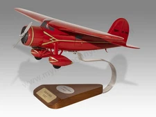 Lockheed Vega 5B Amelia Earhart Desk Wood Airplane New Model Large Scale 1/32
