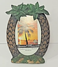 Tommy Bahama Style Tropical Palm Tree Coconut 4x6 Photo Frame Tradewind Bay