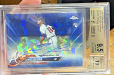 2018 Topps Chrome Ronald Acuna Jr Sapphire Refractor BGS 9.5 /10 Auto Rookie 🔥