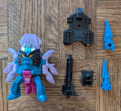 TENTAKIL complete w/ instructions stat card vintage Transformers G1 Seacons 1988