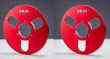 One Pair 10.5'' Red Akai Tape Reel High Quality Aluminum Take Up Reel