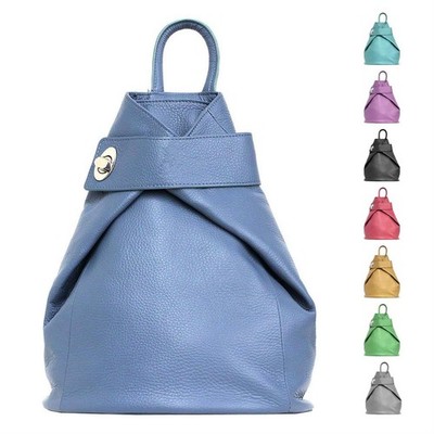 ITALY LADIES LEATHER BACKPACK RUCKSACK CASUAL SHOPPER CROSSBODY SHOULDER BAG