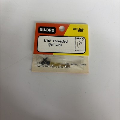 Du-Bro 1/16'' Threaded Ball Link No 190 NOS