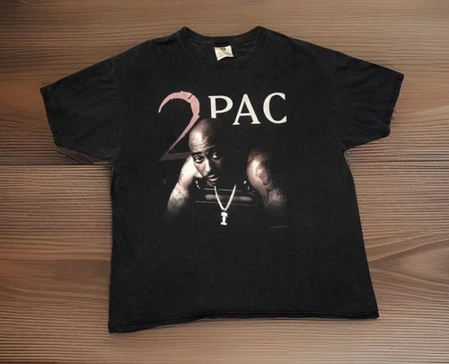 Tupac Rap T-Shirt Heaven Ain't Hard 2 Find 2Pac 90s 1990s vintage concert t-shirt, vintage, size XL, single stitch, B+ condition