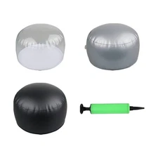 KUROFLY 3 pack clear Inflatable tabletop display stand hat rack portable hat ...