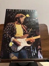 Eric Clapton 1987 Tour Brochure Hand Signed