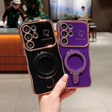 For Samsung Galaxy S26 Ultra S25 FE S24 S23 S22 Shockproof TPU Ring Stand Case