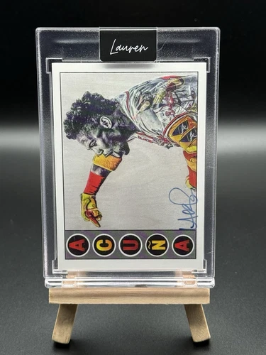 2021 Topps Project 70 #422 Ronald Acuna Jr Autographed By Lauren Taylor 58/150!!
