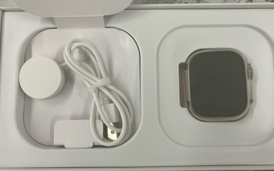 Apple Watch (Ultra) 49mm Titanium w/ Black Band (LTE) - Very Good Condition