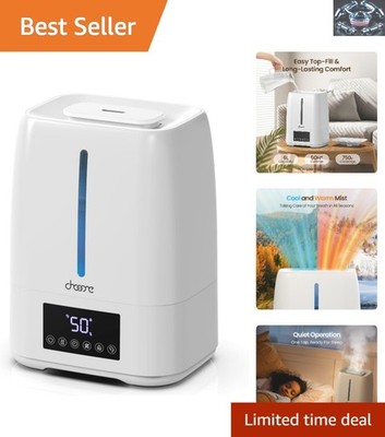6L Cool & Warm Mist Ultrasonic Humidifier - Your Smart Comfort Solution at Home