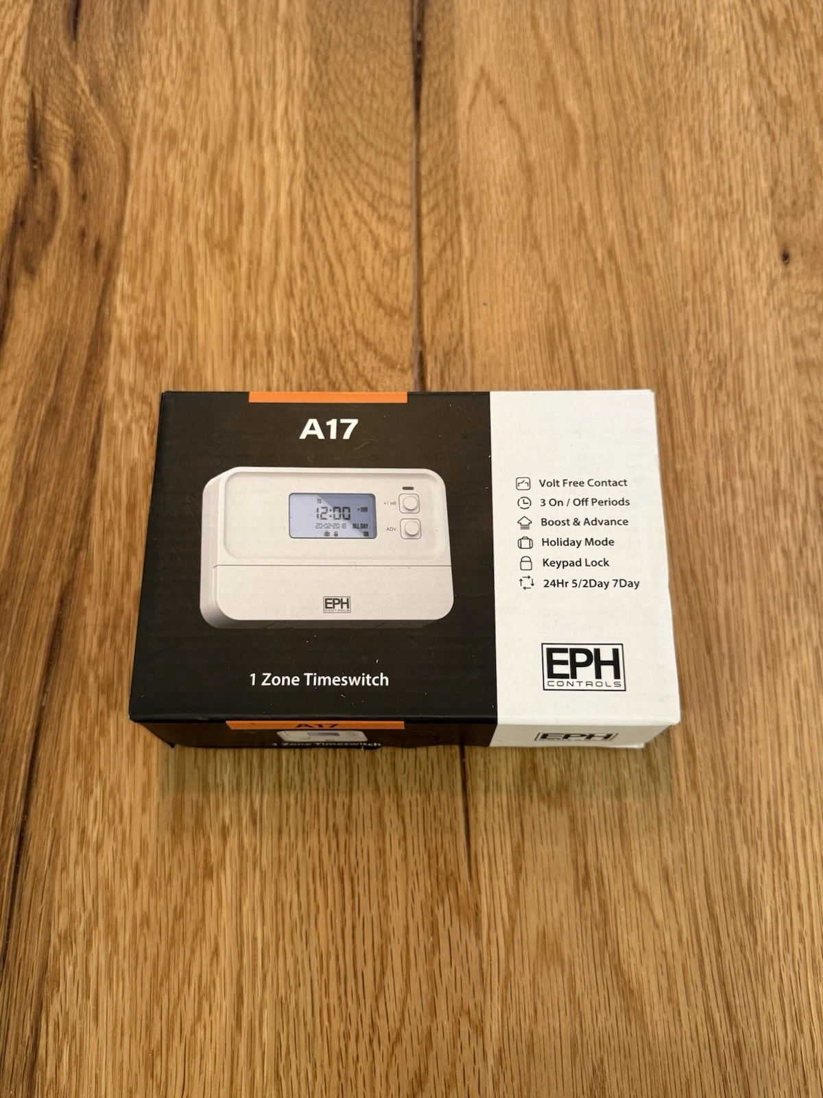 EPH Tdorr A17 Single Channel Zone Central Heating Programmer Timeswitch - New