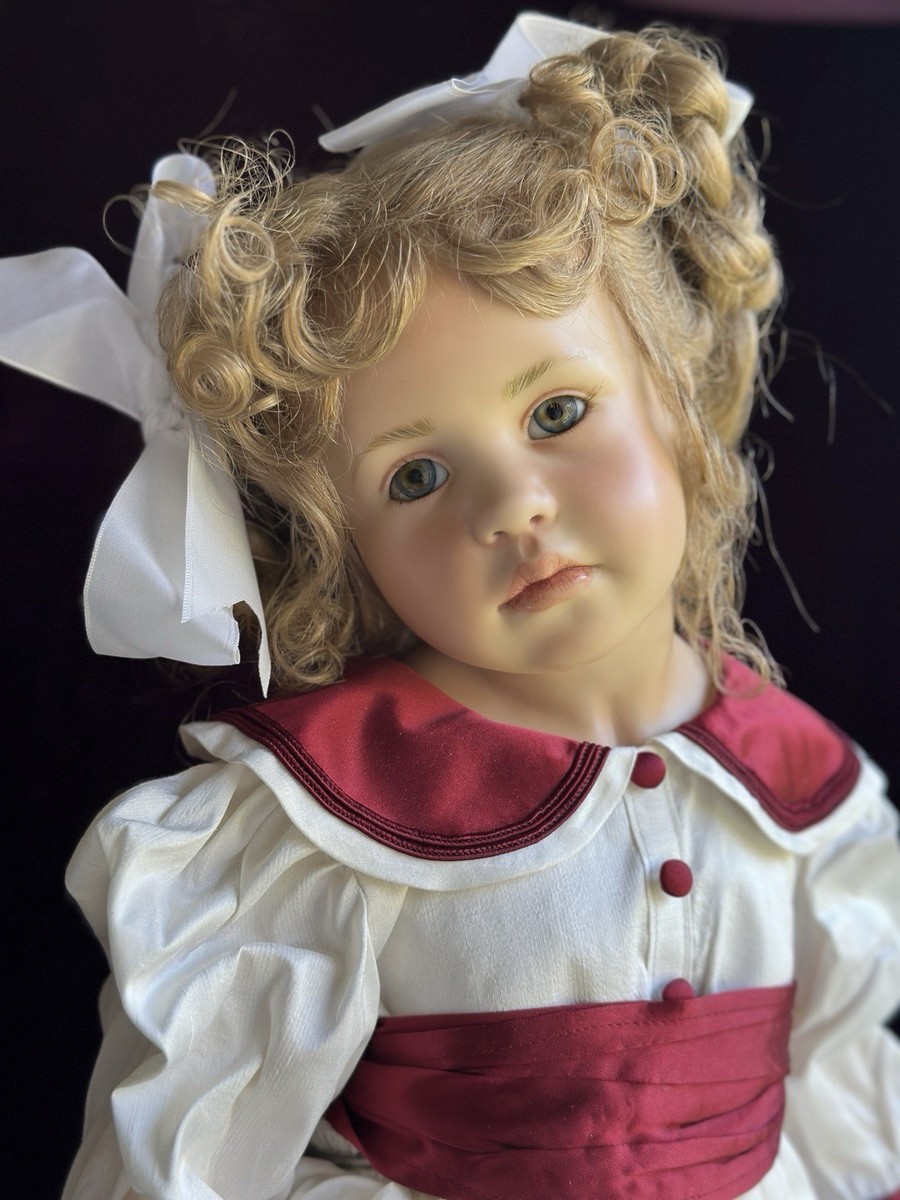 German 31” Hildegard Gunzel Wax Over Porcelain May Doll NIB LE