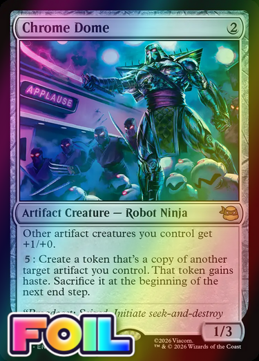 x1 Chrome Dome FOIL TMT Ninja Turtles MTG 172 M/NM 1x | eBay