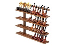 48 Seater Walnut Pipe Rack - Lubinski