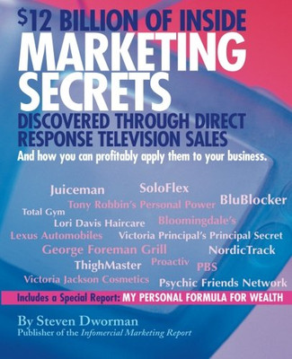 $12 Billion Of Inside Marketing Secrets: Discovered Thr - Paperback NEW Dworman,
