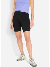 Ladies Jersey Cotton Black Legging Shorts Gym Cycling Dancing UK Size 8-26