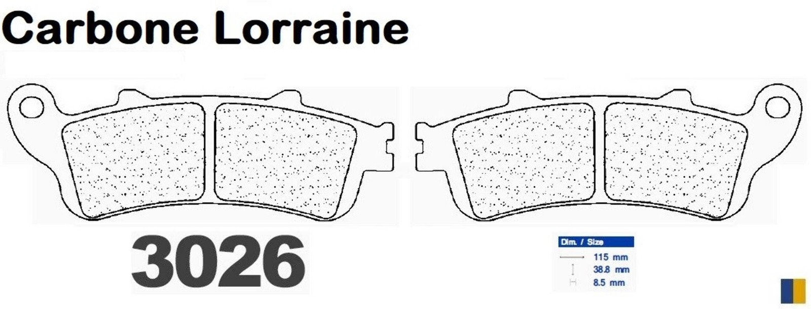 Plaquettes Carbone Lorraine 3026 MSC : Freinage puissant et endurant