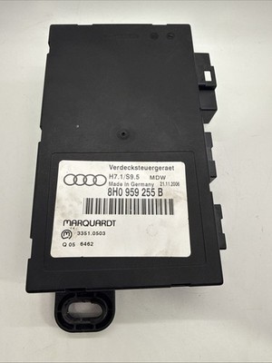 AUDI OEM A4 S4 B6 B7 CONVERTIBLE TOP COMFORT BCM BODY CONTROL MODULE 2003-2009