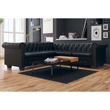 Chesterfield Sofa Ecksofa 2-Sitzer 3-Sitzer 5-Sitzer Sessel Couch Kunstleder DE
