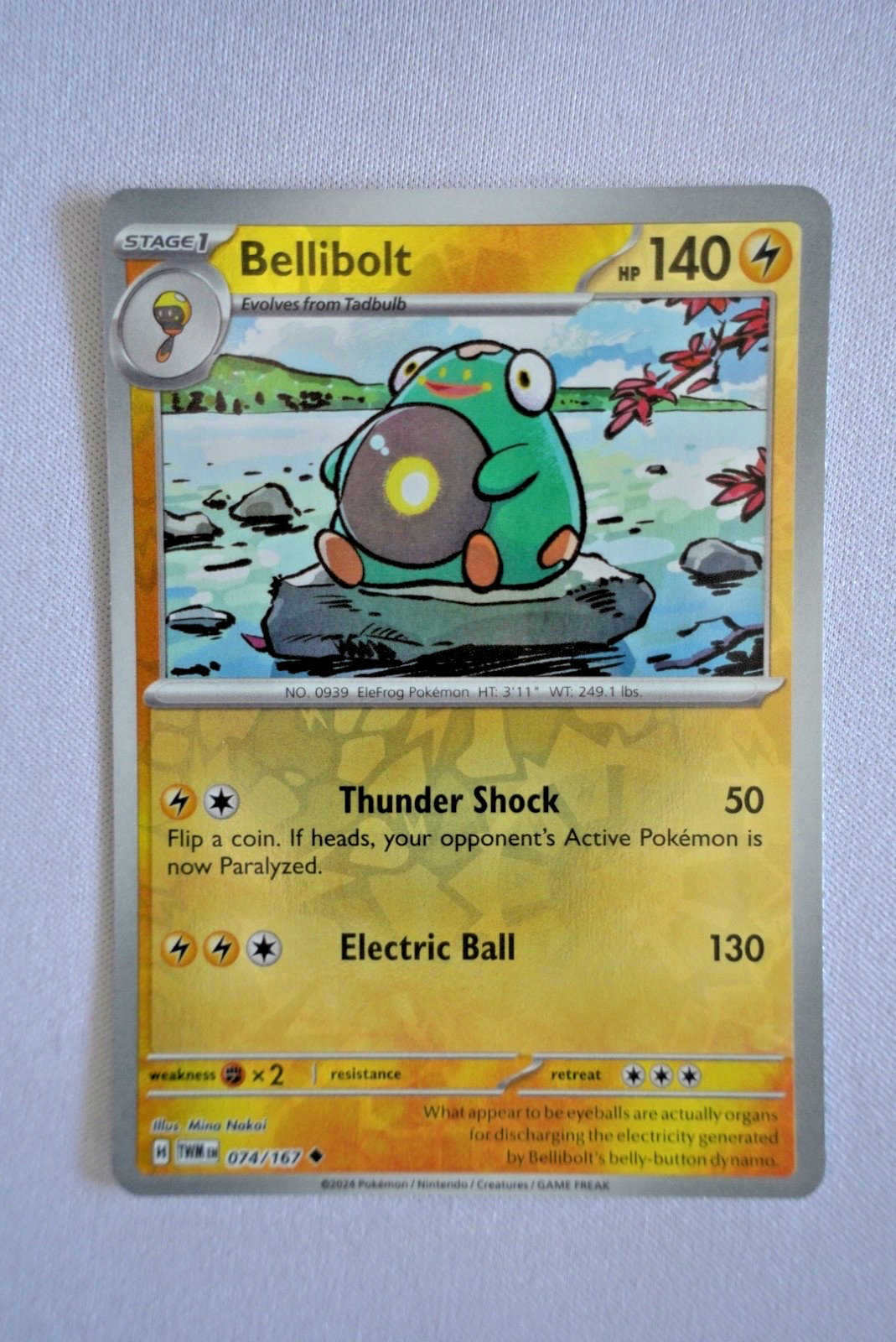 Bellibolt Twilight Masquerade 74/167 Uncommon REVERSE HOLO NM