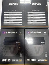 NEWEST MODEL vSeebox V6 PLUS Android TV box W/Backlit Remote Split Screen Option