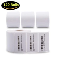 120 Roll Zebra 2.25x1.25 Direct Thermal Address Mailing Shipping Label 1000/Roll