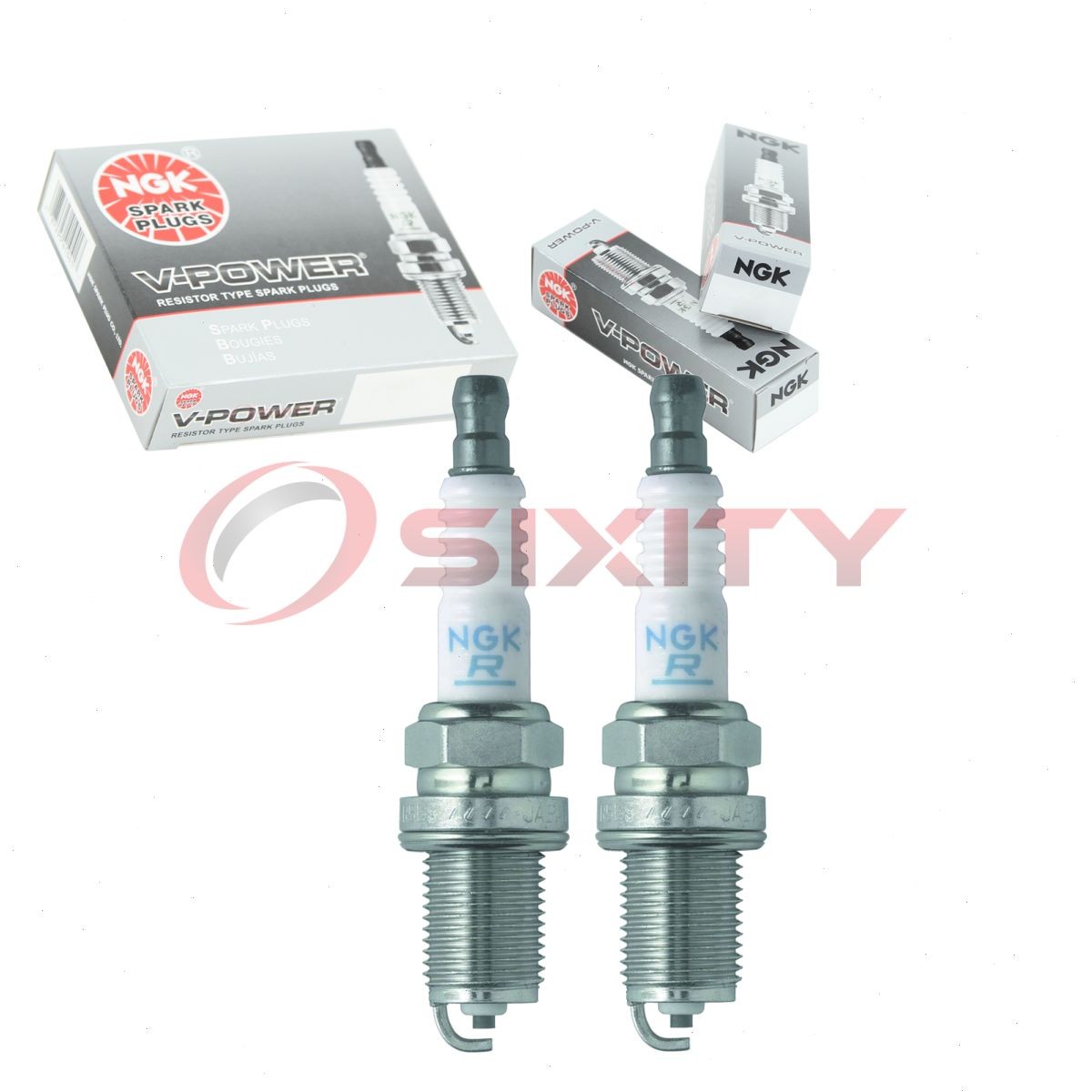 2 pc NGK 5632 BCPR6E-11 V-Power Spark Plugs for Q20PR-U11 F220-18-110 up