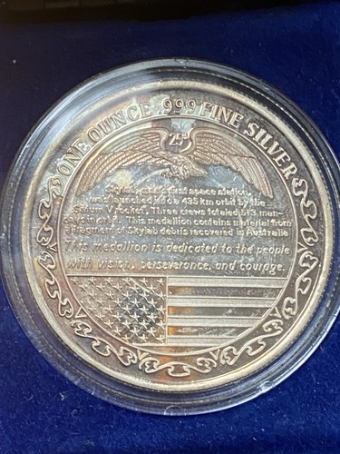 Super Rare 1979 Skylab Silver Ounce .999 - Picture 3 of 4