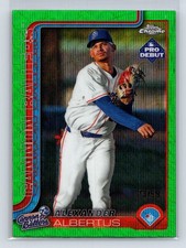 2025 Topps Pro Debut Alexander Albertus Chrome Green Wave /99