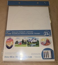 Artist Loft Landscapes Watercoloring Painting Set 23 Pc 8  X 10  