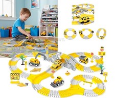 Piste De Course Pour Enfants Garçons Excavateurs Bulldozers Camions Jouets Autos