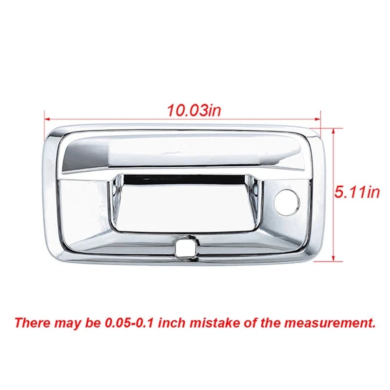 Set For 2015-2022 Chevy Colorado Top Mirror+Door Handle + Tailgate Covers Chrome