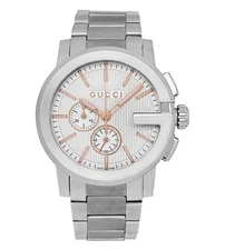GUCCI G-Chrono YA101201 Silver Dial Men Watch 44mm