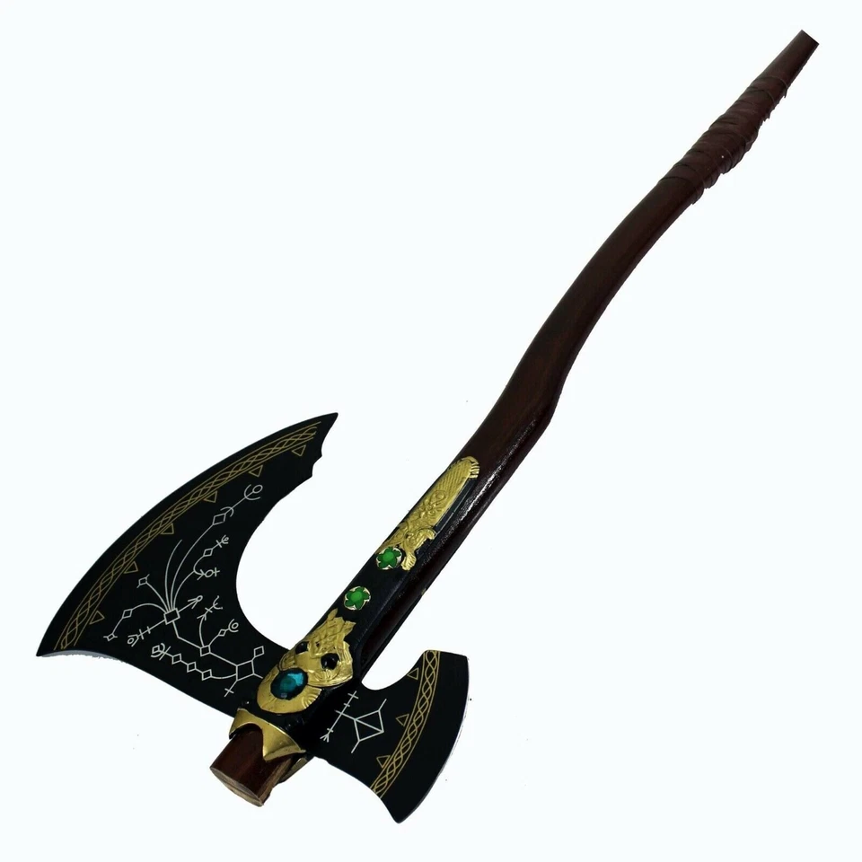 Beautiful handmade Medival God of War Kratos Axe Fully Handmade Replica - Image 2 of 3