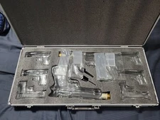 2 Pistol Whiskey Gun Decanters with 6  Pistol Shot Glasses Set ~ The Wine Savant