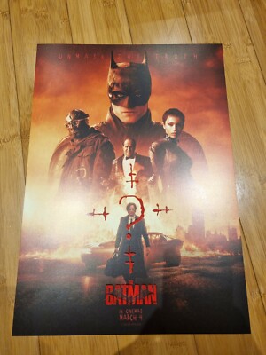The Batman (2022) - Offizielles ''Unmask The Truth'' UK A3 Film Werbeposter